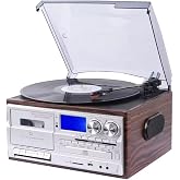 Nostaljik Pikap Kaset CD &Ccedil;alar Bluetoothlu Kumandalı Radyo Mp3 USB 33-45-78 lik Plakla