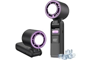 LIROPAU Tragbarer Handventilator, 4000mAh Tragbarer Mini Ventilator USB Wiederaufladbarer, Einstellbare Geschwindigkeit(1-100), Turbo-Mini-Ventilator, T-ragbarer Turbo Handventilator für Reisen, Draußen