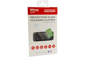 XTREME VIDEOGAMES Arpwl Protection Lens + Cleaning Cloth - Classics - Nintendo Switch - Vetro Temperato 9H HD-VCV 6,2’’ + Panno in Tessuto - Protezione Schermo Resistente a Graffi, Danni e Urti
