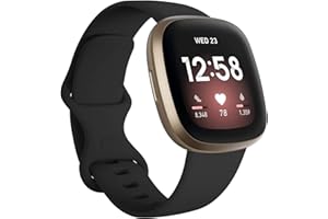 FunBand Pasek kompatybilny z zegarkiem Fitbit Versa 3, Fitbit Sense, miękki silikonowy pasek do fitnessu, sportowy, zamiennik paska na nadgarstek do smartwatcha Fitbit Versa 3, Fitbit Sense