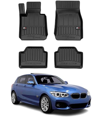 OMAC Tappetini Auto In TPE Per BMW Serie 1 F20 (2011-2019) - Premium 3D, Nero, Antiscivolo, Laser Measured