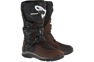 Alpinestars Corozal Adventure – Bottes de Moto imperméables, avec technologie DRYSTAR, Taille 45 ½, couleur : marron et noir