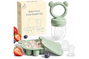 Napp för babyfruktmatare, glassform med 3 silikonstorlekar