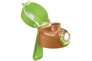 Coperchio di ricambio per bottiglia JARLSON in acciaio inox con coperchio CHUG (verde-marrone)