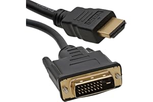 kenable DVI-D 24+1 Mâle Vers HDMI Digital Vidéo câble Cordon Plaqués Or 1,5 m [1.5 mètre/1,5m]