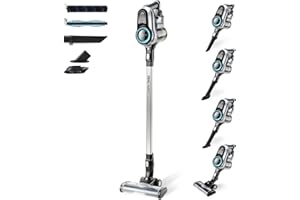 Taurus Ideal Avant - Aspirador 3 en 1. de escoba, de mano y lanza "EXTENSIVE". 29.6V. 650 ml. Zapata Turbo Brush con 2 cepillos. HEPA. 180º. Autonomía de 45 min. Simple Charge. Gris.