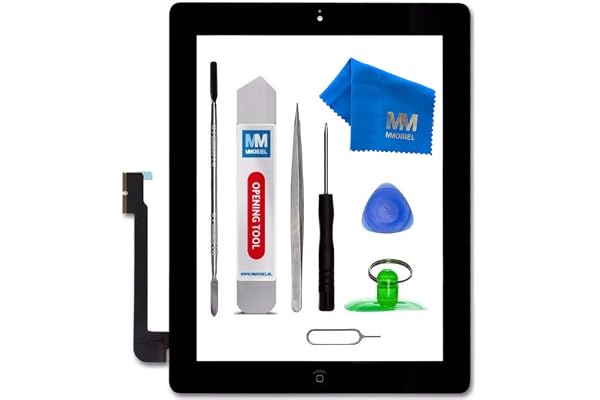 MMOBIEL Écran tactile compatible iPad 3 (Noir) 9.7 Pouces 2012 avec Digitizer préassemblés et Kit d'outils inclus