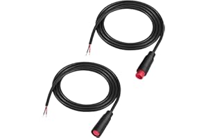 RUNCCI-YUN Connecteur Câble d'extension étanche julet 2pin,pour vélo électrique Prise câble Femelle et mâle,câble Connecteur 2Pin pour éclairage de vélo électrique,projets de vélo DIY