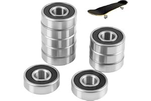 10 stycken 6000 2RS kullagersats av lagerstål, dubbel skärmad, storlek 10 x 26 x 8 mm, robust spårkullager för gör-det-själv
