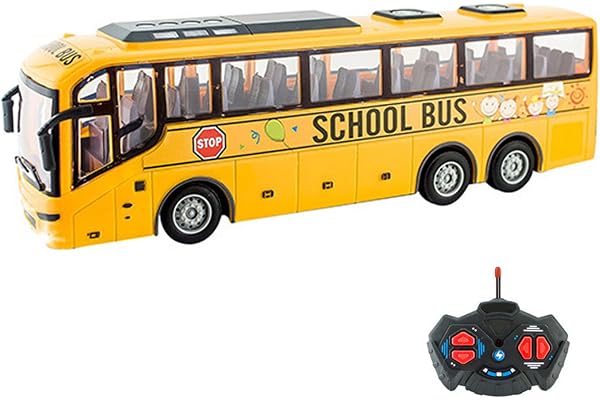 SWEETBIUTI Bus de Jouets, 12.4x3.2x4, 5 Pouces de Bus sans Fil électrique Jouet 1:30 échelle réaliste simulateur Tourisme Fun télécommande Cadeau créatif pour garçons Filles, Pas Batterie.