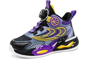 Hixingo Kids Basketball Shoes Boys Basketball Trainers Tennis Running Trainers Lightweight Non-Slip High Top Sneaker Breathable Unisex Sport Shoes for Girls Teenagers Children's