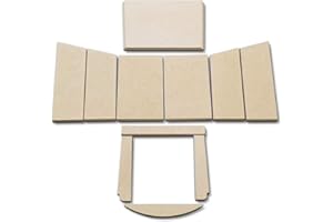 KAMINXPERT Habillage de foyer pour poêles à cheminée Kodiak de Hark - vermiculite - 11 pièces