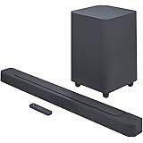 JBL Bar 500 Soundbar a 5.1 Canali per TV e Subwoofer Wireless, con Telecomando, Dolby Atmos e MultiBeam Surround Sound, PureV