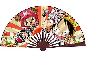 LGQHCE Abanico Plegable de bambú, One Piece Plegable Abanico, Ventilador Plegable de Manivela de Verano Fresco para Pared Decorativa Cumpleaños Regalos Verano Aliviar Calor