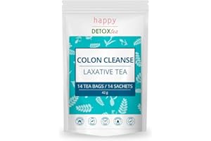 Happy Detox Tea - Colon Cleanse - Thé laxatif - détox - minceur - Cure de 28 jours - 14 sachets