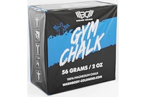WARM BODY COLD MIND Sport Chalk Block - Gym Chalk for Crossfit, Weightlifting - Moisture-Absorbing Magnesium Carbonate - Gymnastics Hand Grip