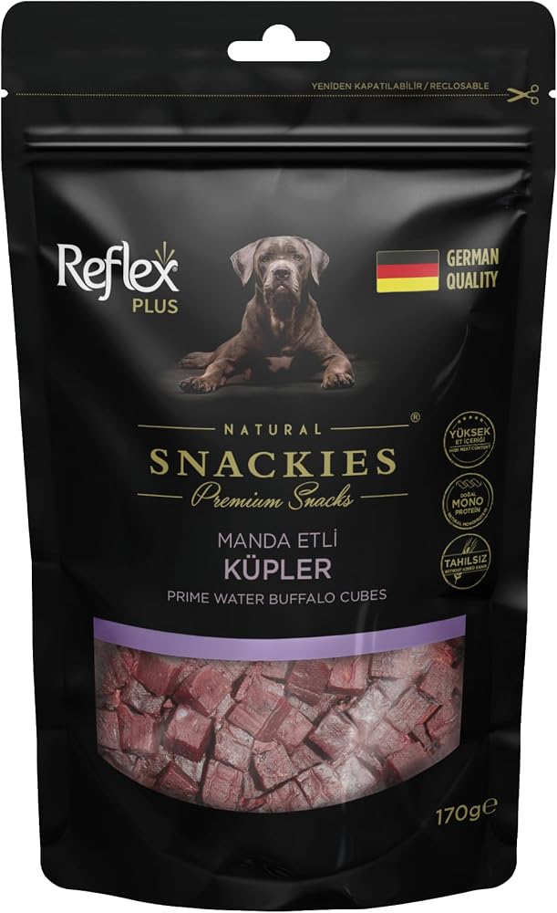 Reflex Plus Snackies Natural Manda Etli Küpler Premium Köpek Ödül Maması 170 g