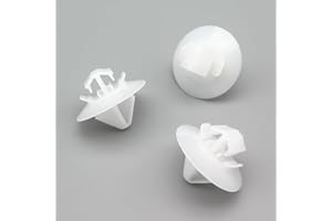 VVO Fasteners- White Plastic Side Body Moulding Strip Trim Clips for Citroen C4, Dispatch/Jumpy, Spacetourer, (Pack of 10)