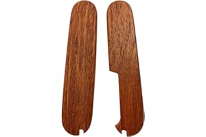 Aibote 1 Pair Natural Wood Handle Scales Handles Patch DIY Tool Replacement Handles Fit for 91 mm Victorinox Swiss Army Knife (Palisander Wood)