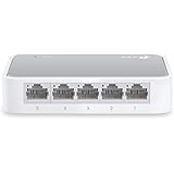 TP-Link TL-SF1005D 5-Port 10/100 Mbps Desktop Ethernet Switch/Hub, Ethernet Splitter, Plug & Play, no configuration required