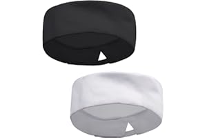 BLMHTWO 2 Pieces Chef Hats for Men Women with Breathable Mesh Top Adjustable Washable Durable Chef Cap for Home Kitchen Restaurant Service (Black and White)