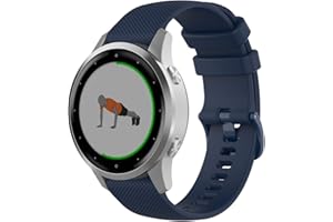 Wownadu 18mm Quick Release Cinturino Compatibile per Garmin Vivoactive 4S/ Vivomove 3S/ Venu 3S/ Venu 2S Cinturini Ricambio Sport Bracciale per Forerunner 255S/ 255S Music/ 265S