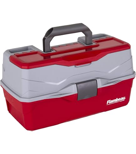 Flambeau Outdoors 6391PR 1-Tray Classic Tray Pink Ribbon Tackle Box, Portable Tackle Storage