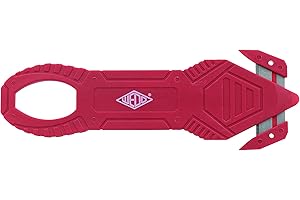 Wedo 078864 Cortador de Papel de Aluminio Safety Basic, 17 G, Rojo