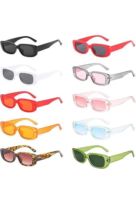 Occhiali Da Sole Retrò ADEWU - Montatura Rettangolare, UV400, Unisex Per Uomo E Donna - Foto 6