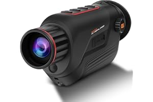 GOYOJO Thermal Imaging Monoculare, 384x288 (50Hz) @17μm Rilevatore di visione notturna a infrarossi con lunga durata della batteria, obiettivo focale 15 mm/25 mm per telecamera per visione notturna