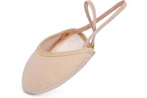 Asyusyu Chaussures de gymnastique rythmique demi-semelle pour ballet, pirouette, gymnastique