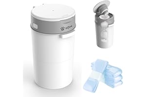 Olfjurk Pet Trash Can| Dog Waste Disposal System for Outdoor and Indoor Odor Control | Dog Poop Trash can | Includes 4 Square Refill Bag