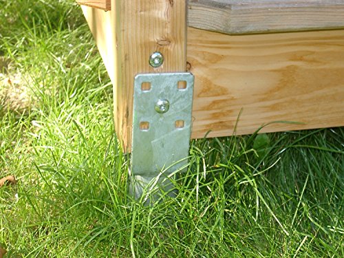 PREMIUM KRINNER Eindrehanker für Pfosten 70 x 70 mm, Länge: 670 mm, 21073 - 4