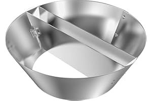 onlyfire Cestini per Carbonella da Barbecue, Affumicatore BBQ in Acciaio Inossidabile per Weber 57 cm Kettle BBQ e Altre 47/57/67 cm Kettle Griglie