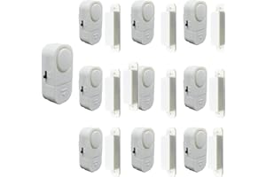 PCTC 10 Pack Home Security Door Alarms for Kids Safety,Simply Safe Alarm System for Home,Door Sensor Alarm System for Home Security,Door Window Alarm Sensors Garage Prevent Robbery Alarm Sensor