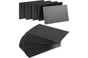 Classicseali 25 Stück NFC Karten,Metall Visitenkarten,NFC-Karte Metall,Plastikkarten Schwarz mit Allen NFC Unterstützten Geräten für Büro,Office,Geschäft,Firmengründung,Shop,Wasserfestes Aluminium