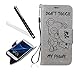 Produktbild Galaxy S7 Edge Hülle,Schutzhülle für Samsung S7 Edge ,Leeook Funny Cute Lovely Retro Elegant Grau Bär DON'T TOUCH MY PHONE Muster Entwurf Leder Wallet Tasche Schutzhülle Brieftasche Bookstyle PU Schutz Etui Schale LederHülle HandyHülle Hüllen mit Strap Standfunktion Kunstleder Karteneinschub und Magnetverschluss Flip Case Cover für Samsung Galaxy S7 Edge + 1 x Schwarze Eingabestift-Bear Bär,Gray