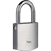 Yale Y120B/40/125/1-40 mm DMU Krom Kaplamalı Asma Kilit - Y&uuml;ksek Koruma - Boron Halka - 3 Anahtar