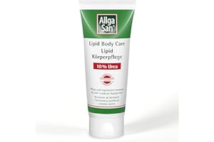 Allga San Lipid Special Care - Crema Corpo Idratante Pelle Secca con Urea 10%, 100 ml - Nutriente Riparatrice per Mani Screpolate, Gomiti, Ginocchia, Talloni e Piedi Secchi e Screpolati, Non Profumata