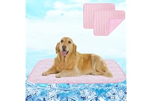 Oslueidy 2PCS Tappetino Rinfrescante per Cane,Materassino Refrigerante per Cane coperta refrigerante per Cani Tappetino refrigerante per animali Tappeto Autorinfrescante per Cani