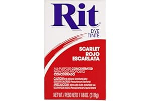 CRAFT COUNTY All Purpose Concentrated Rit Dye Powder Single Pack for Clothing, Décor, and Crafts – Scarlet Red