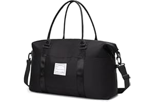 VMIKIV Bolsa de Viaje Mujer Bolsa Deporte, Impermeable Bolsa de Gimnasio Grande Bolsa Viaje Mujer Bolsa de Fin de con Bolsillo húmedo y para el Hombro