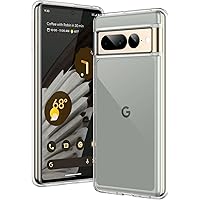 JETech Skal för Google Pixel 7 Pro, Stötsäkert Case, Anti-Rep Transparent Baksida (HD klar)