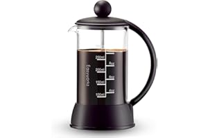 Easyworkz Eclipse Caffettiera francese con vetro borosilicato resistente al calore, 350 ml