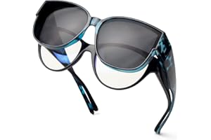 Face Shadow Sovraocchiali da Sole Donna Uomo Polarizzati, Sovra Occhiali da Sole Fit over Sunglasses Protezione UV 400