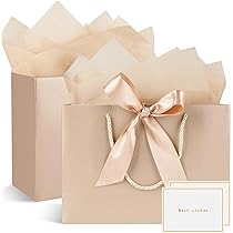 10 Sacs Cadeaux En Papier Kraft Avec Fenêtre, Sacs De Faveur Sacs D'emballage Avec Poignée Et