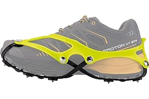 Nortec Ramponcini CORSA Made in Italy per Snow Running e Urban Winter Running invernale su Ghiaccio e Neve, Micro Ramponi per Scarpe da Running con Custodia