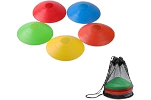 Grapelet 20 dischi da calcio, attrezzatura professionale per allenamento di calcio, per bambini e adulti, coni per segnare ostacoli sportivi
