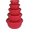 PRINCEWARE Plastic Bowl Package Container Set (Pink) - Set of 5