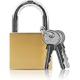 Lamondre Heavy Duty Padlock with Keys - Outdoor High Security Key Padlock for Warehouse, Garage, Garden, Shed - 48mm